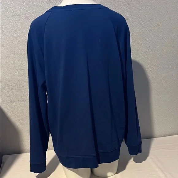 Levi's Blue Crew Neck Sweatshirt with Logo - Picture 4 of 5